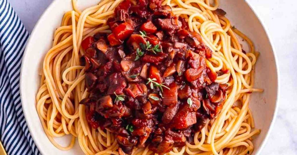 Vegan Spaghetti Bolognese
