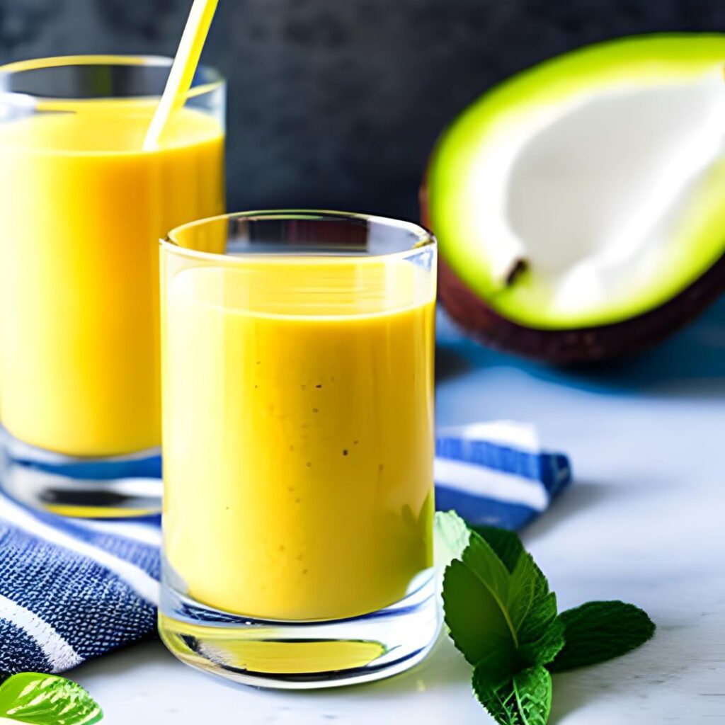 Mango and Coconut Water Smoothie
