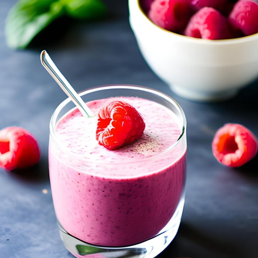 Raspberry and Greek Yogurt Smoothie