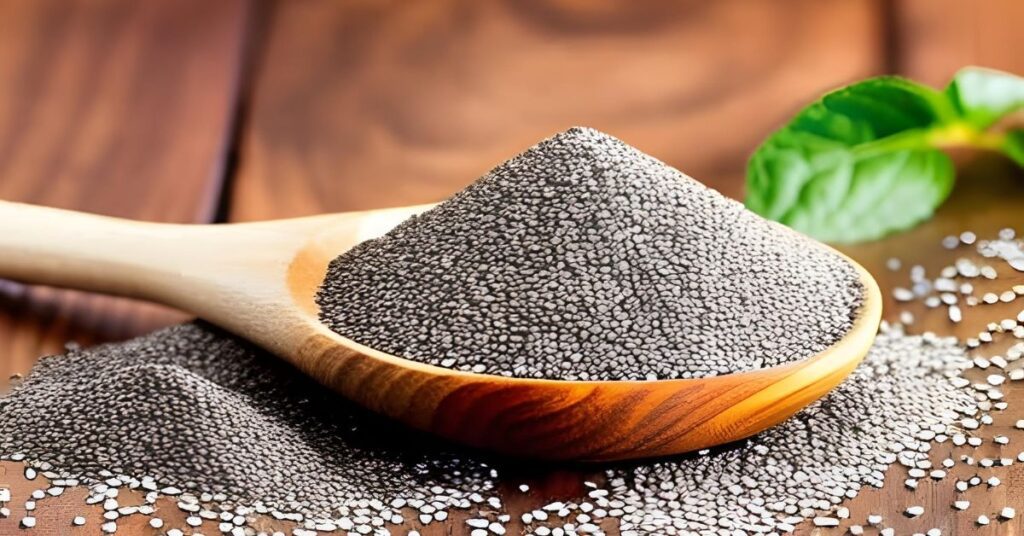 a table with chia seeds