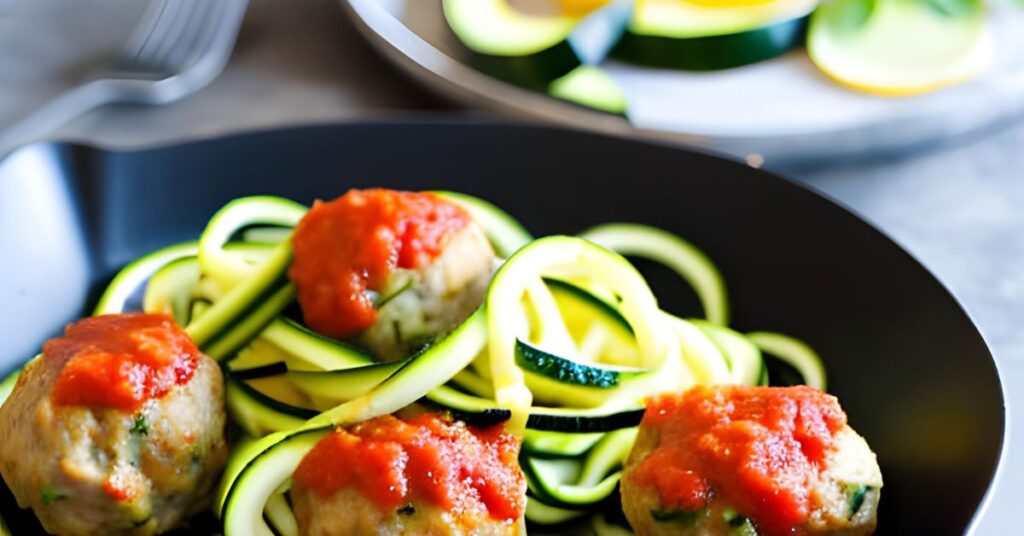 Turkey Meatballs with Zucchini Noodles