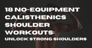 Calisthenic shoulder workout (no equipment)