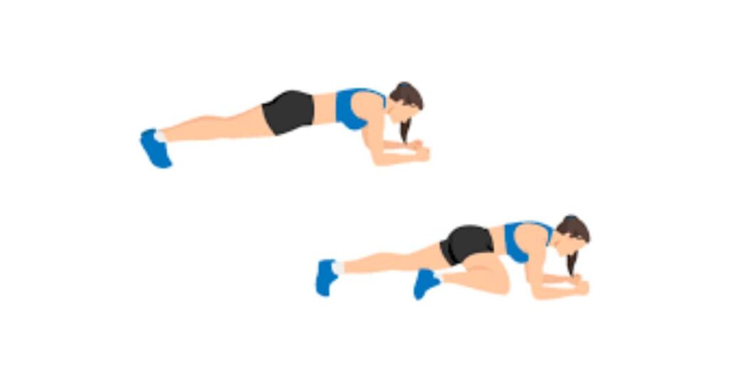 Plank Tricep Extensions
