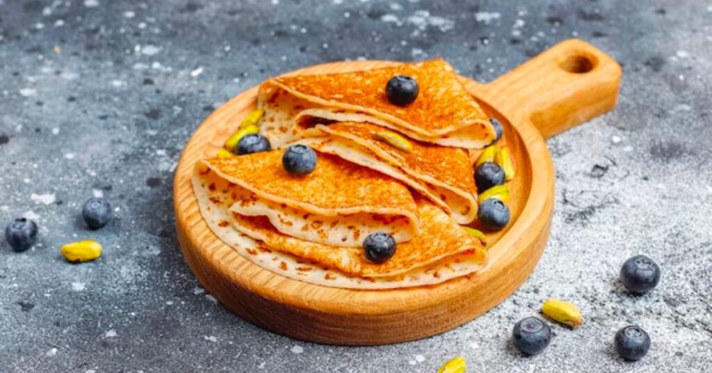 Whole-Grain Pancakes with Blueberries

