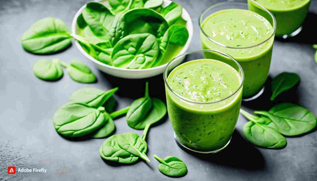 Smoothie with Spinach and Protein
