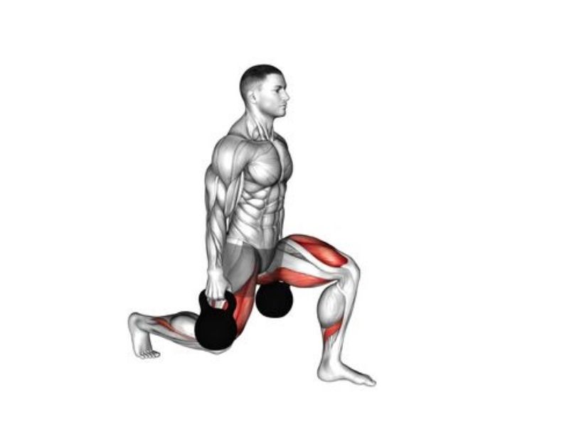 Kettlebell Lunges