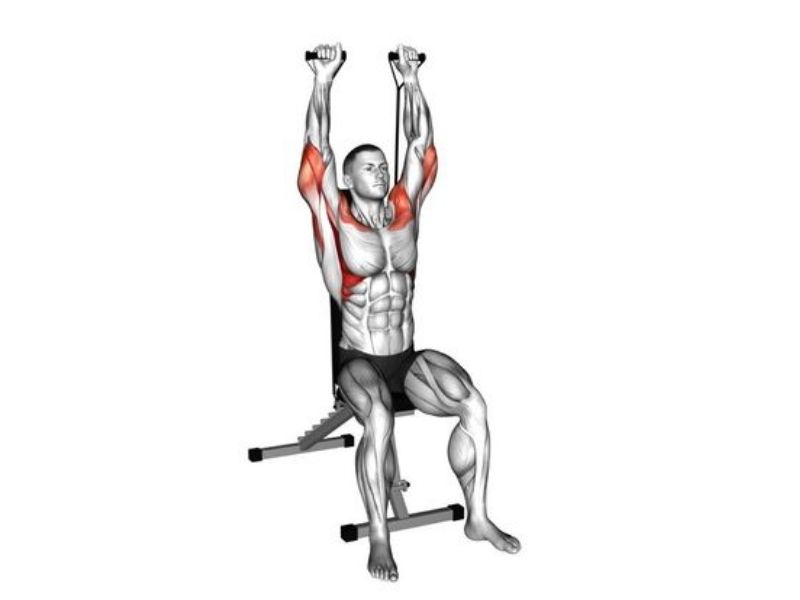 Resistance Band Shoulder Press